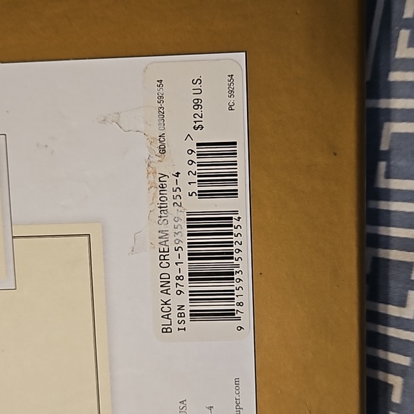 BLACK AND CREAM Letters & Envelopes Stationery - Picture 4 of 6